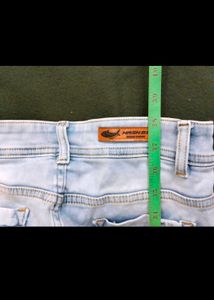 Women Skinny Fit Ribbed Jeans Size 28