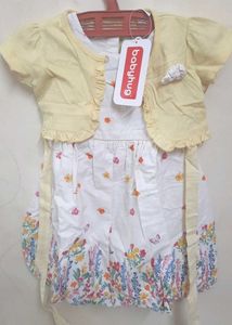 Babyhug Brand New Frock With Jacket / Shrug