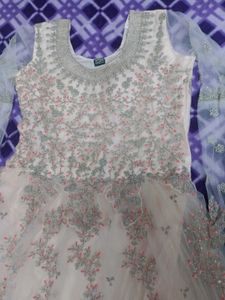 Elegant Ethnic Cream colour Gown