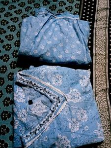Pure Cotton Kurti Set Free New Sare