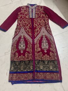 beautiful velvet kurti