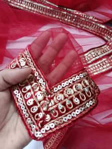 Red Velvet Embroidered Salwar Suit