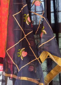 Pink &amp; Navy Kurta Set