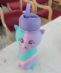 Cute Cat Silicone Water Bottle