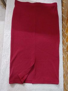 Forever 21 Maroon Pencil Skirt | Size L | New