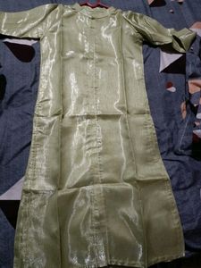 Shimmer Green Kurti