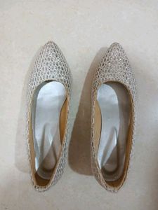 Women Silver Shining Shoes