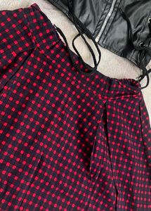 Co-ords Set black Croptop With Skirt