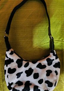Cow Print Hobo Bag