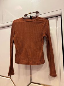 SHEIN RUST BASIC TOP- LARGE SIZE