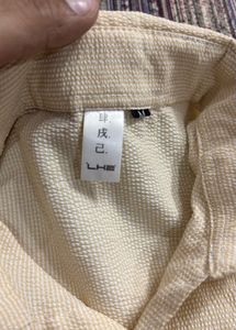 Beige colour Popcorn Shirt Full sleeve