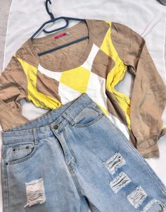 🎁Buy1 Get1 Free Yellow Knitted Sweater F