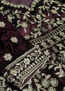 Embroidered Velvet Fabric