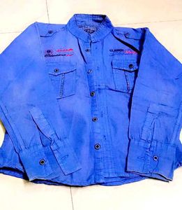 Blue Button-Down Shirt