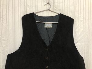 Arizona Black Leather Waistcoat