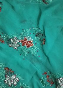 Party Wear Saree With Blouse