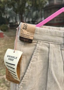 khaki/ beidge Wrinkle Free  Corduroy Trousers .
