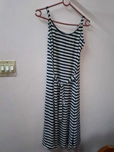 Striped Midi Slip Dress