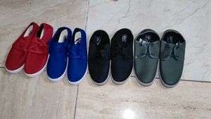 Colorful Canvas Sneakers - Size 6 Combo 4 loot