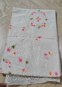 Floral Net Double Bedsheet