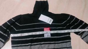 🆕🖤 BRAND NEW Striped Turtleneck Sweater🖤🆕
