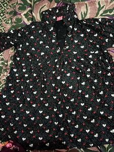 Heart Print Top