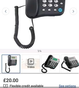 Binatone Landphone With Display