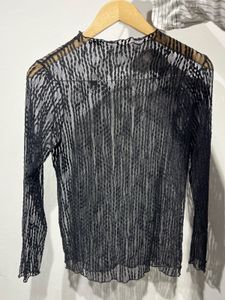 Sheer Black Top