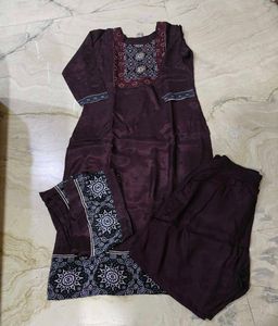 Kurta Gajji Silk With Pant N Dupatta