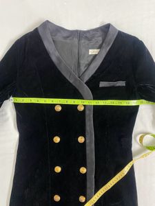 Black Velvet Mini Dress size xs