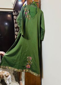 Green Floral Suit