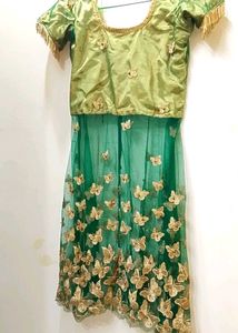 Green &amp; Gold Indian Outfit