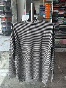 Striped sweat T-shirt