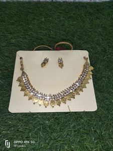 Lakshmi Coin Neck Piece With Earing Jewellery
