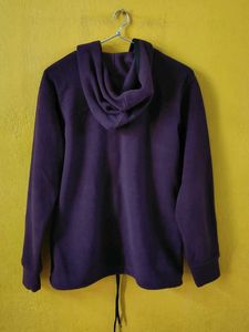 Purple Fleece Zip-Up Hoodie