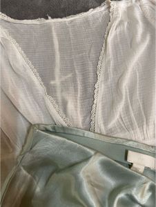White Lace Top And Hnm Skirt Set