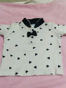 Triangle Bowtie Baby Tee