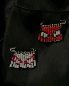 Beaded Safety Pin Charms