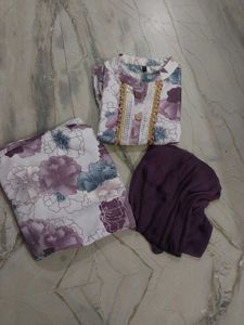 Pathani Kurta Salwar Dupatta Set