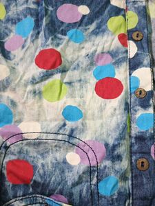 COOL Colorful Denim Shirt!
