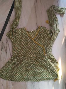 Green Printed Top
