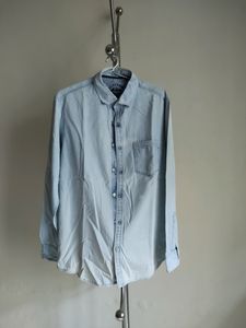 BUFFALO Light Blue Denim Shirt (Slim Fit)