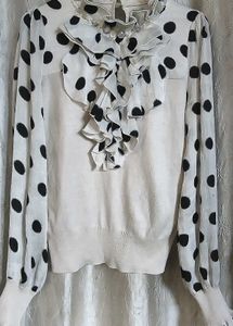 Polka Dot Sleeve Top