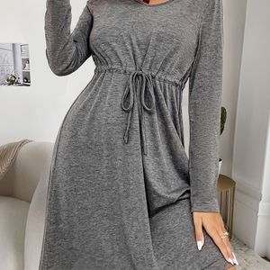 H&amp;M Gray Long Sleeve Dress