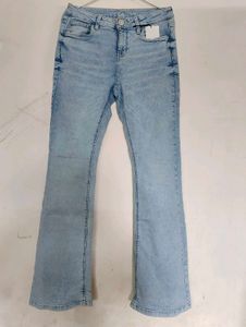Light Wash Flare Jeans Unisex
