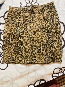 Tiger Print Skirt