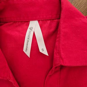 Westside Red Button down Top