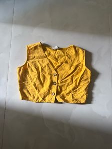 Waistcoat With Button- Closure