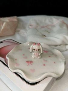 Heart Trinket Dish with Puppy