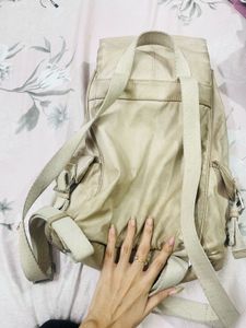 ZARA Beige Backpack